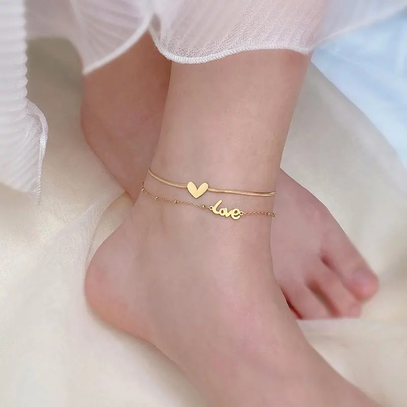 Heart Drop Anklets I Feet Jewellery