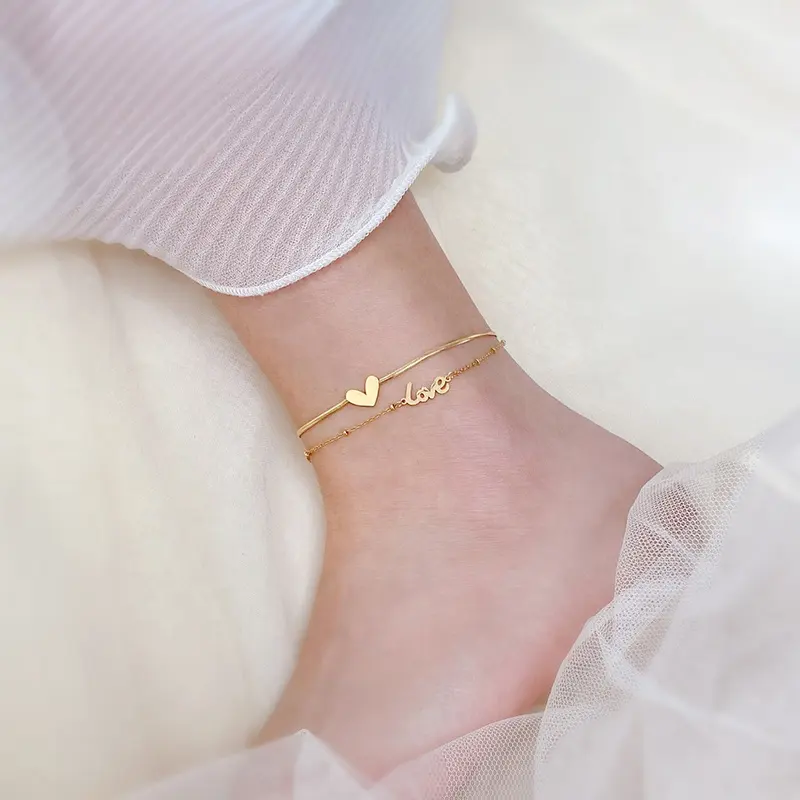 Heart Drop Anklets I Feet Jewellery