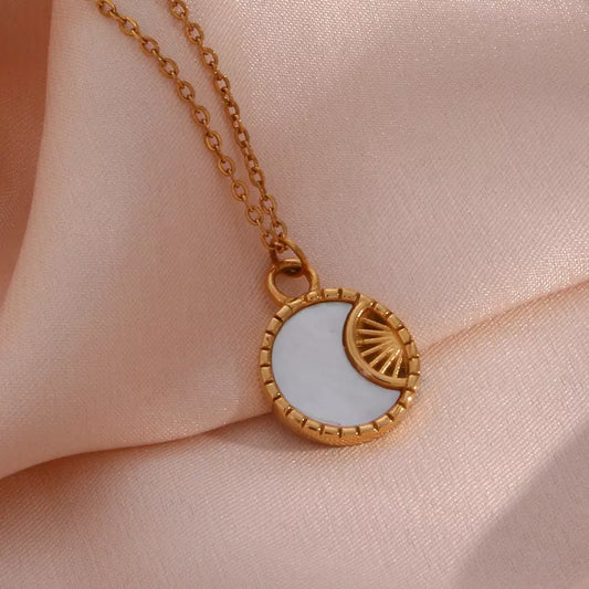 Shell Moon Pendant