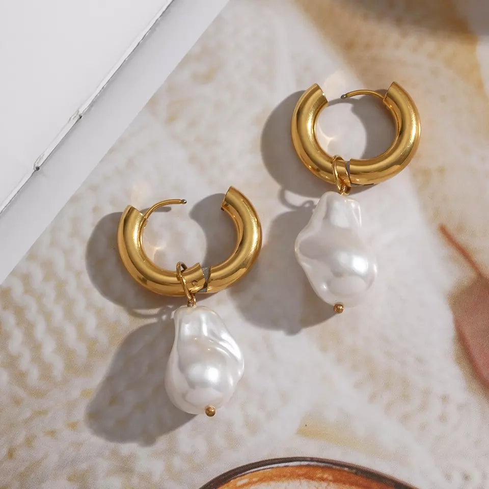 Pearl Hoops