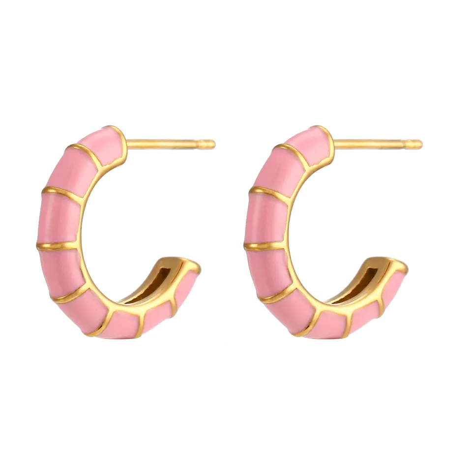 Sarang Petite Pink Hoops