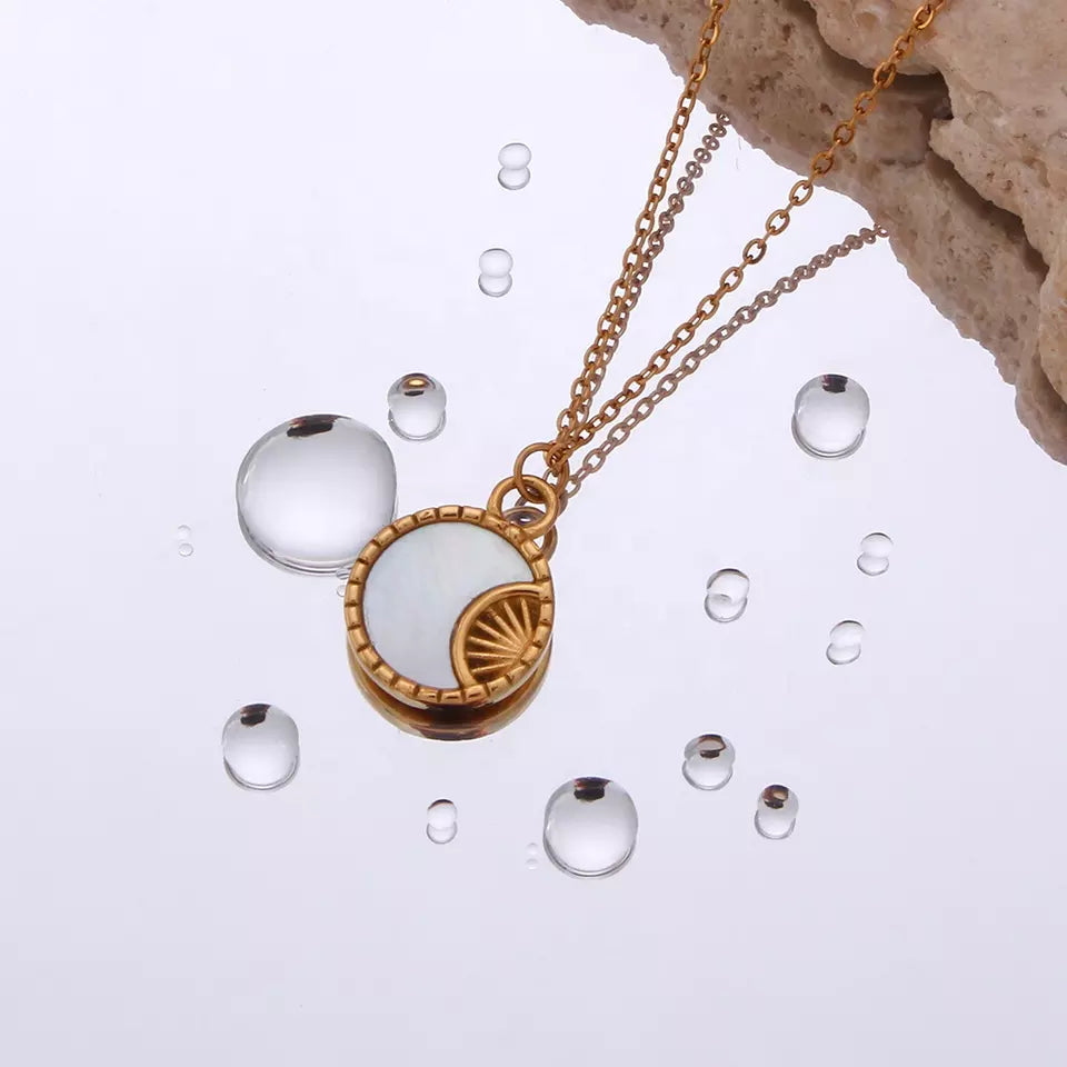 Shell Moon Pendant